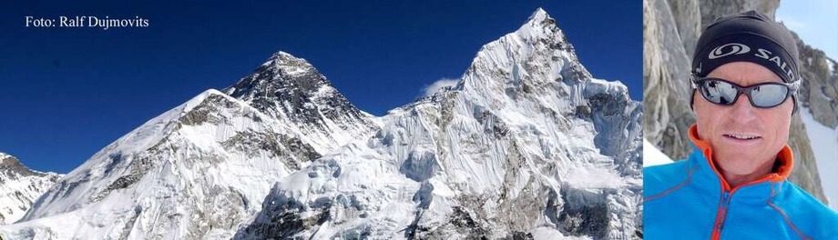 Richard Stihler auf dem Weg zum Mount Everest Richard Stihler auf dem Weg zum Mount Everest