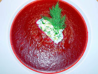 Rote-Bete-Suppe: Aber bitte mit Sahne