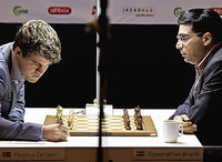Carlsen zwingt Anand zur Aufgabe