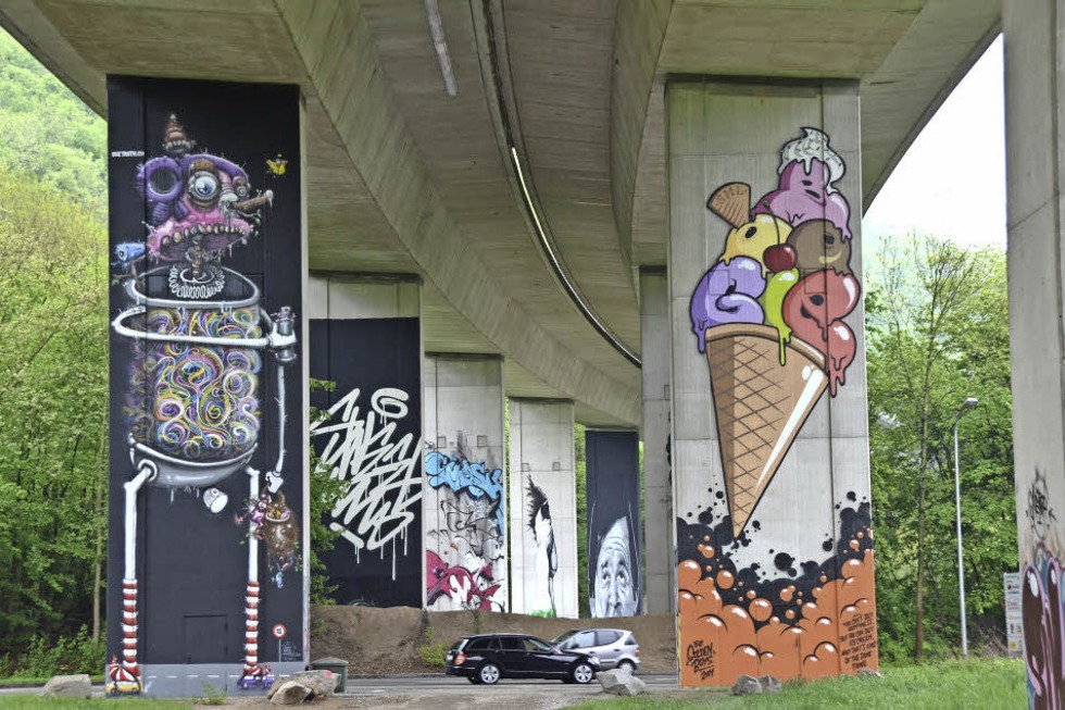Graffiti-Open-Air-Walk in Lrrach - Badische Zeitung TICKET