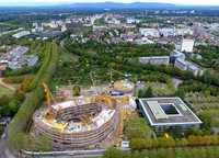 Fotos: Bau des neuen Rathauses in Freiburg