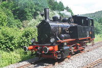 Badische Lok dampft jetzt auf der schwbischen Eisenbahn