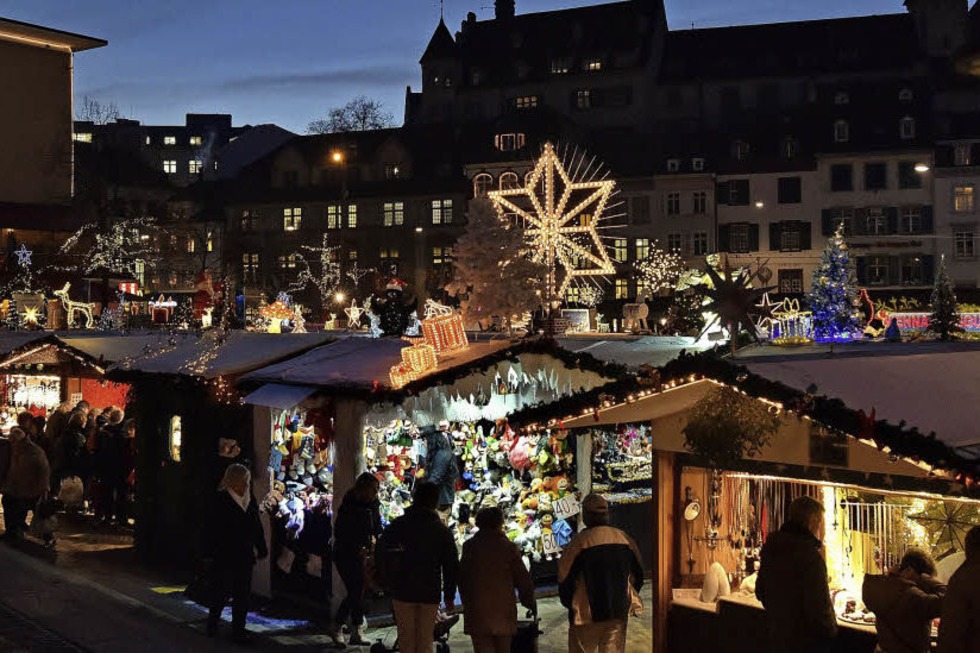 Basler Weihnachtsmarkt mit Schlittschuhbahn und groem Begleitprogramm - Badische Zeitung TICKET