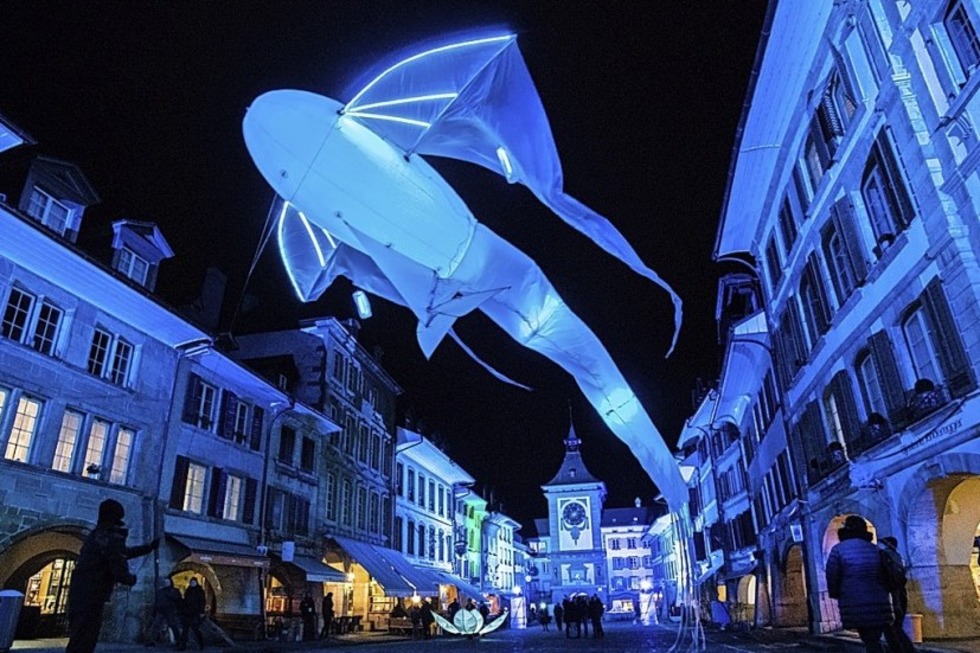 DIe Schweizer Stadt Murten feiert den Januar mit einem Lichterfestival - Badische Zeitung TICKET