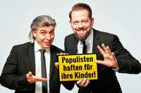 Das Satire-Duo Onkel Fisch will mit Lachen Populismus entschrfen