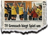 Aus dem Chaos in den Rausch: Als Grenzachs Handballerinnen den Drittliga-Primus strzten