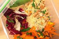 Couscous-Salat mit Krbis und Karotte fr die Mittagspause