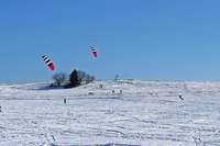 Der Lffinger Ochsenberg ist ein Paradies fr Snowkiter