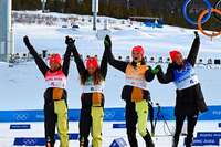 Coup im Skilanglauf: Olympia-Silber fr die deutsche Frauenstaffel
