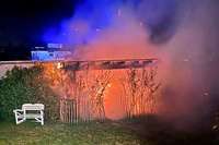 Brennende Veranda sorgt fr Feuerwehreinsatz in Bollschweil