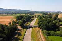 Drohne zeigt: Hitze lsst die Flsse im Breisgau teilweise austrocknen
