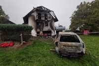 Ein Wohnhaus im Horbener Katzental ist teilweise ausgebrannt