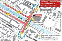 Ab Montag gibt es neue Einschrnkungen an der Ochsenbrcke in Freiburg
