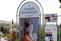 Portrts der Deutschen Weinknigin von 2015 an Laufens Ortseingngen drfen bleiben
