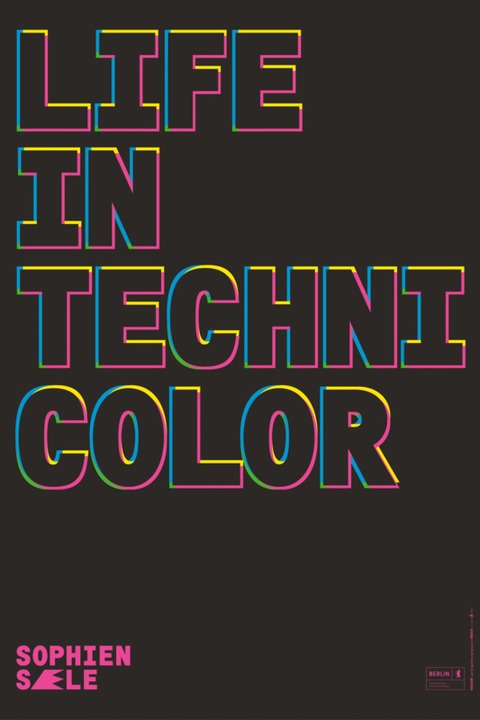 Plakat Spielzeit 21/22 &#8222;Life in Technicolor&#8220; - Berlin - 01.01.2040 20:00