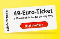 49-Euro-Ticket der BZ: Lesen Sie 6 Monate lang alle Artikel auf BZ-Online