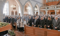 Beerdigung von Staufens Ehrenbrger Max-Carl Mller in St. Martin