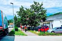 Leck in Khlanlage verursacht Alarm im Rewe in Bad Bellingen