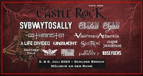 Castle Rock 2024 - Festivalticket 05.07. - 06.07.2024 - Mlheim an der Ruhr - 05.07.2024 16:00