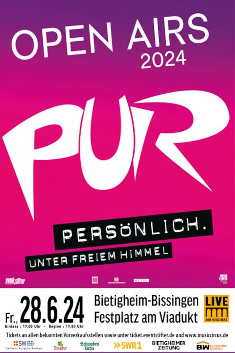 PUR - OPEN AIRS 2024 - Ludwigsburg - 01.08.2024 19:00