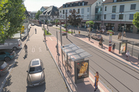 Visualisierung der Straenbahntrasse sorgt in Gundelfingen fr Diskussionen
