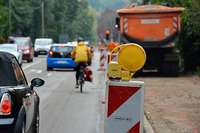 Fugnger und Radfahrer bringen sich bei L122-Baustelle in Merzhausen in Gefahr