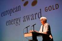 Der European Energy Award in Gold wird im Lrracher Burghof verliehen