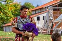 Max Krupa verehrt die Rmer und ist selbst gern Gladiator