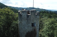 Der Turm der Zhringer Burg in Gundelfingen bleibt noch lnger geschlossen
