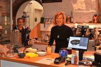 Eine Ex-Stewardess betreibt nun das "Caf iz" in Heuweiler