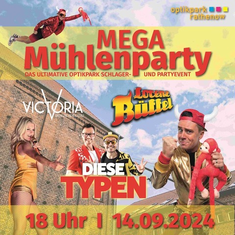 MEGA-Mhlenparty - Das ultimative Optikpark Schlager- und Partyevent - Rathenow - 14.09.2024 18:00