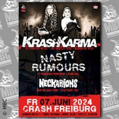 Krashkarma / Nasty Rumours / Neckarions - Freiburg - 07.06.2024 19:00