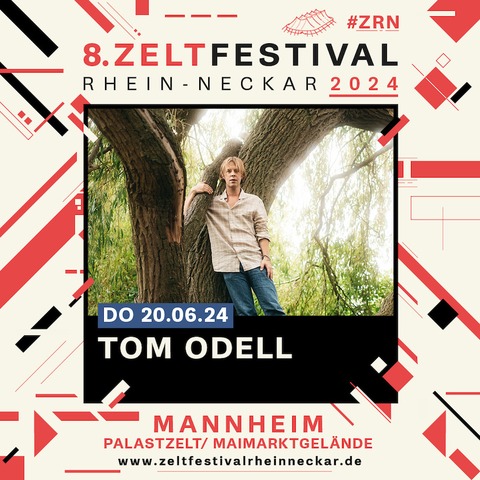 Tom Odell beim Zeltfestival Rhein-Neckar - Mannheim - 20.06.2024 19:00