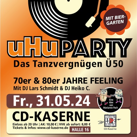 uHu-Disco - Das Tanzvergngen 50 - Celle - 31.05.2024 20:00