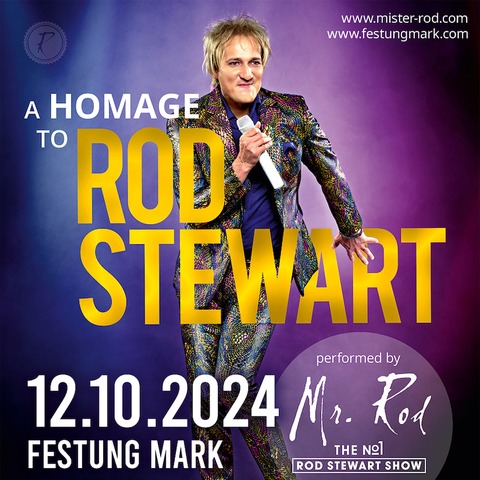 Mr. Rod - The No.1 Rod Stewart Show - Die No.1 ROD STEWART SHOW - Special Unplugged Konzert - Magdeburg - 12.10.2024 20:00