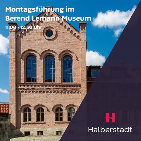 Montags im Berend Lehmann Museum - Exklusiver Blick in die jdische Geschichte und Kultur - Halberstadt - 30.09.2024 11:00