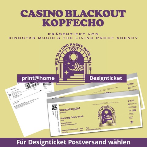 CASINO BLACKOUT & KOPFECHO - Wie Tag und Nacht Tour 2024 - Mnchen - 23.10.2024 20:00