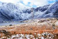 Winterwandern im ltesten Naturreservat in Wales: eine Illusion von Wildnis