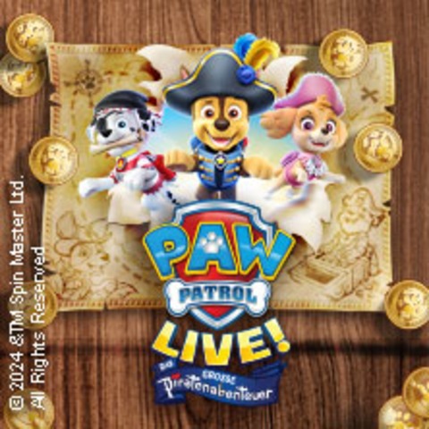 Premium Ticket - PAW PATROL LIVE! - Das groe Piratenabenteuer - Hamburg - 29.09.2024 10:00