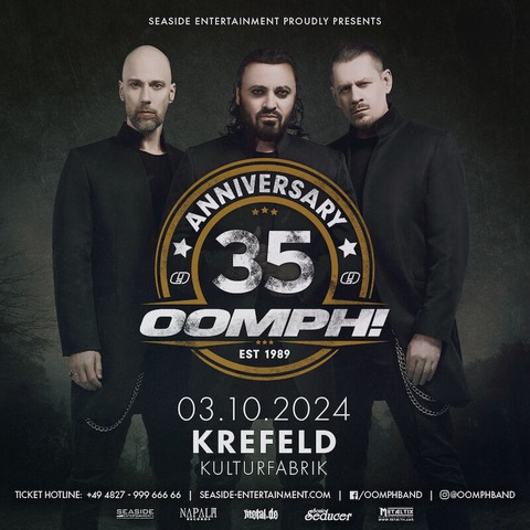 OOMPH! - 35 Jahre Oomph! Tour 2024 - Krefeld - 03.10.2024 20:00