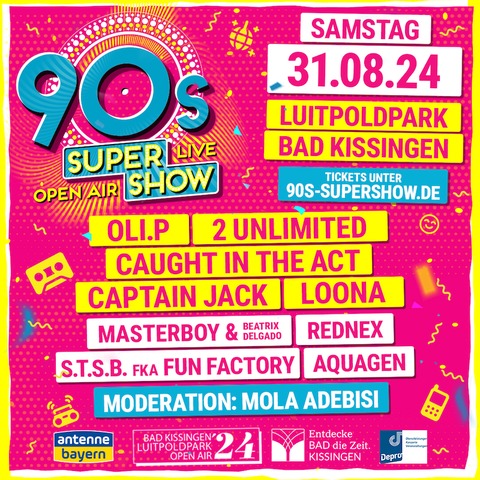 90s Super Show - Live & Open Air - Bad Kissingen - 31.08.2024 16:00