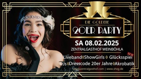 Die Goldene 20er Jahre Party - Weinbhla - 08.02.2025 20:00