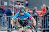 Mountainbikerin Lina Huber: Probleme mit der Kette und doch zufrieden