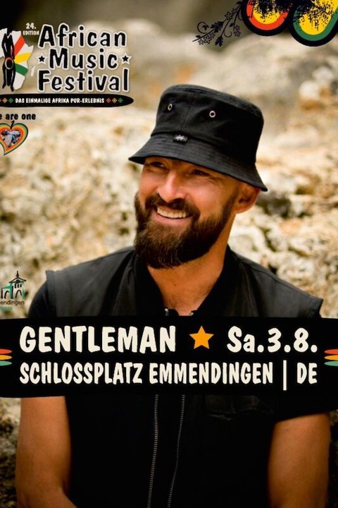 African Music Festival 2024 - GENTLEMAN - The German Reggae Superstar - Emmendingen - 03.08.2024 18:30