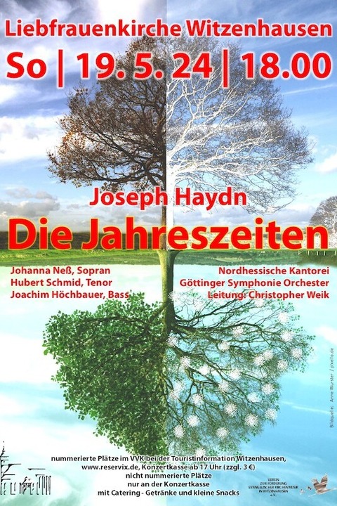 Joseph Haydn: Die Jahreszeiten - Witzenhausen - 19.05.2024 18:00