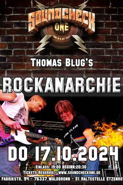 Thomas Blugs Rockanarchie - Waldbronn - 17.10.2024 19:00