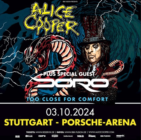 ALICE COOPER | VIP UPGRADE - TOO CLOSE FOR COMFORT - Stuttgart - 03.10.2024 19:30