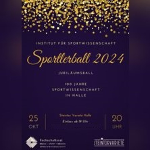 Sportlerball 2024 - HALLE / SAALE - 25.10.2024 20:00