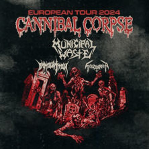 Cannibal Corpse + Municipal Waste, Immolation, Schizophrenia - European Tour 2024 - Heidelberg - 01.10.2024 18:30