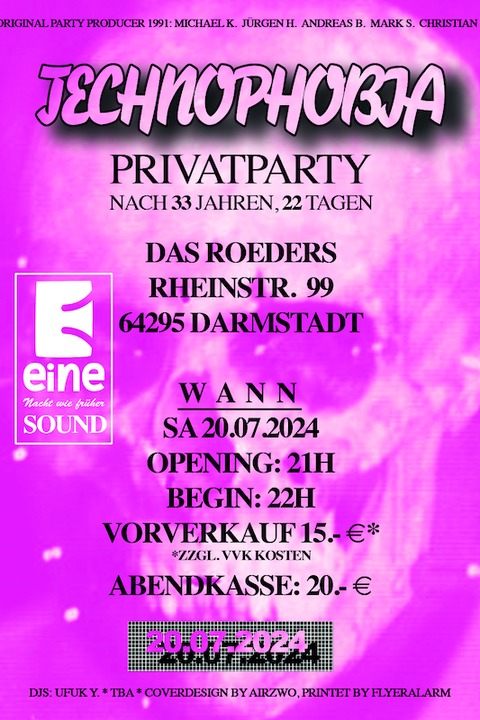 TECHNOPHOBIA Edition - &#8222;eine Nacht wie frher&#8220; - Darmstadt - 23.11.2024 22:00